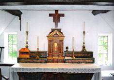 View inside the ‘Secret Chapel’, West Grinstead.  
