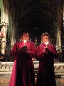 Choristers at Christmas 2012